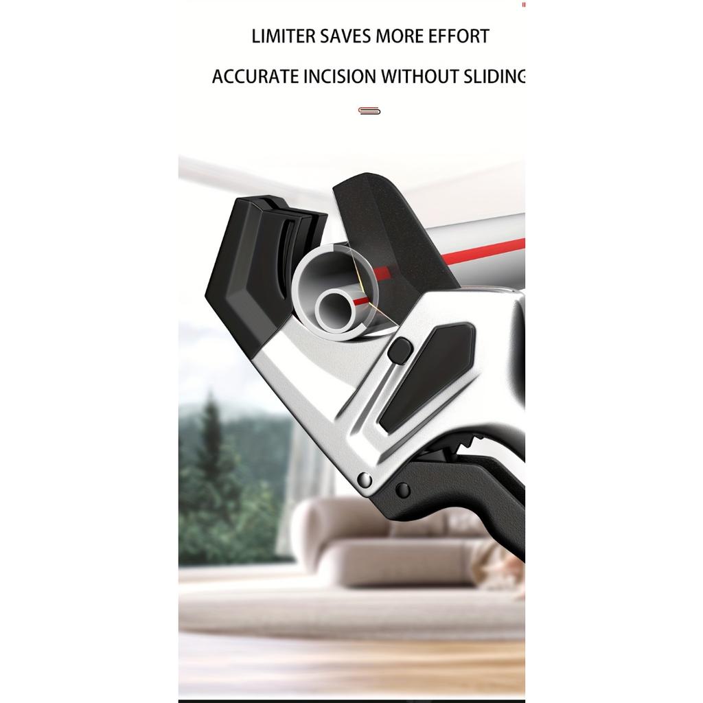 0-35mm/42mm/51mm/75mm Heavy Duty Pipe Cutter with SK5 Steel Blade, Quick Cutting Tool for PPR PVC Aluminum Plastic Water Tube and Metal Pipe Cutting