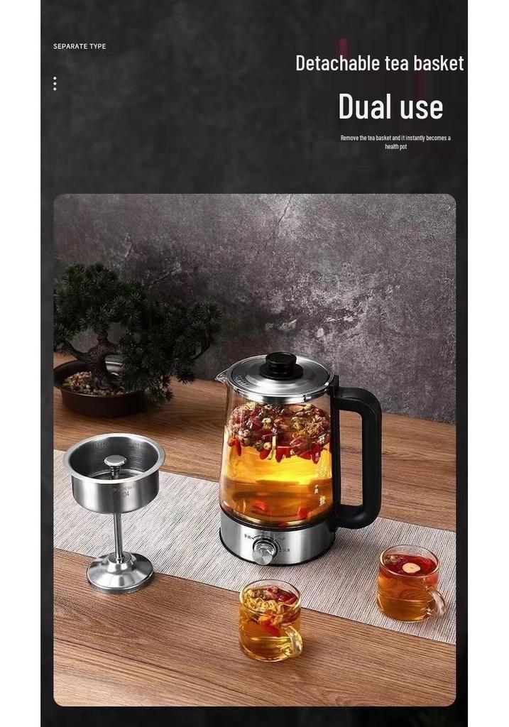 High-Capacity Electric Steam Tea Kettle for Home & Office - Ideal for Brewing Black Tea