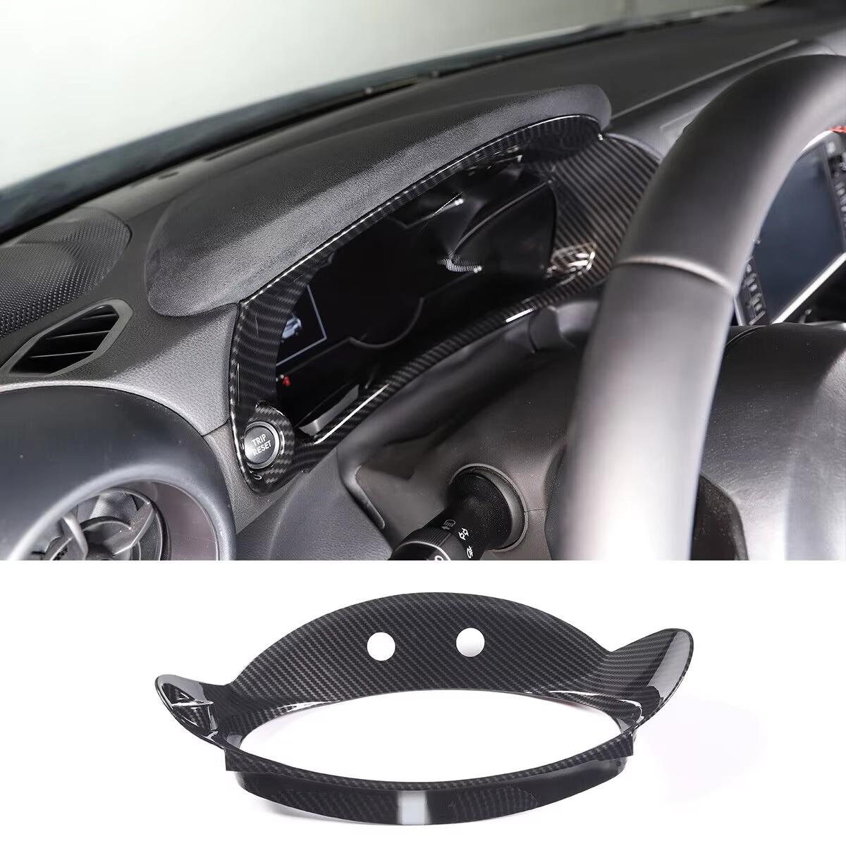 

For Toyota 86 2025 For Subaru BRZ 2025 ABS Carbon Fiber/Red Car Instrument Dashboard Frame Cover Trim Interior Accessories