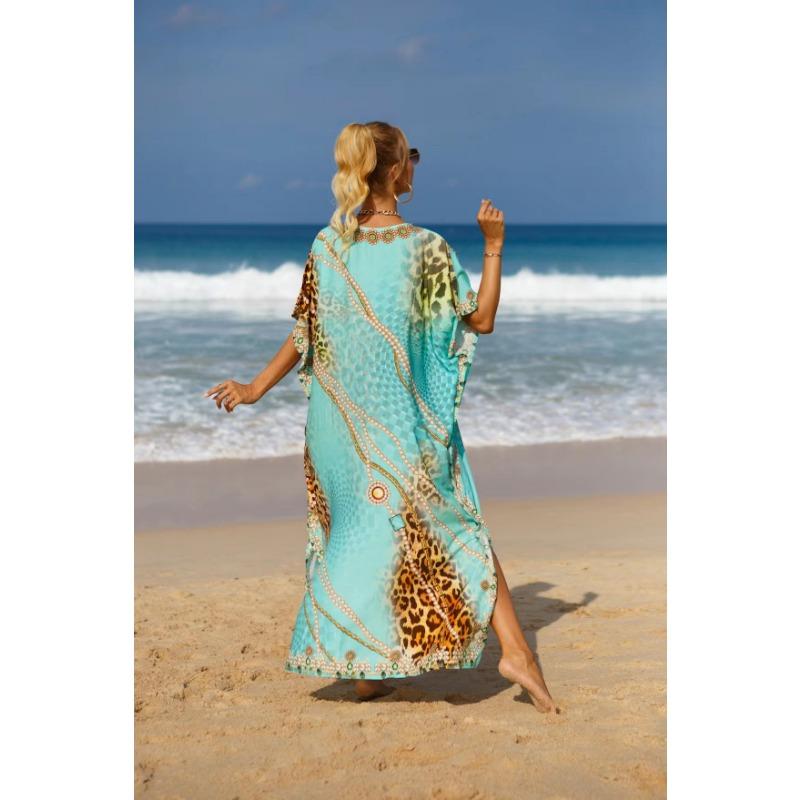 Damskie narzutki plażowe Czeska sukienka plażowa Sukienki w dużych rozmiarach