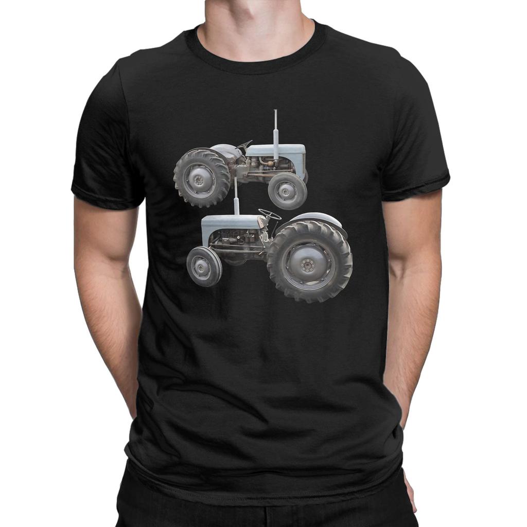 Vintage tractor Novelty 100% Cotton T-Shirt mMassey Fergusonn Tops Tees For Men