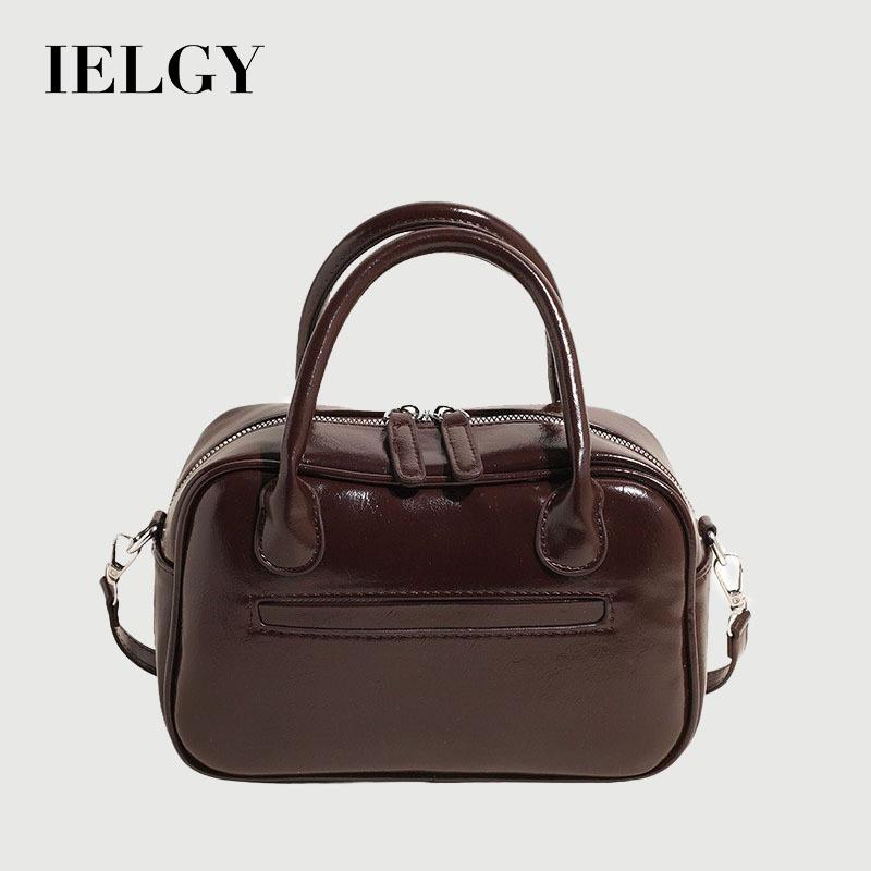 IELGY Retro Large Capacity Autumn Winter Niche Design Shoulder Messenger Bag Portable Commuter Bag