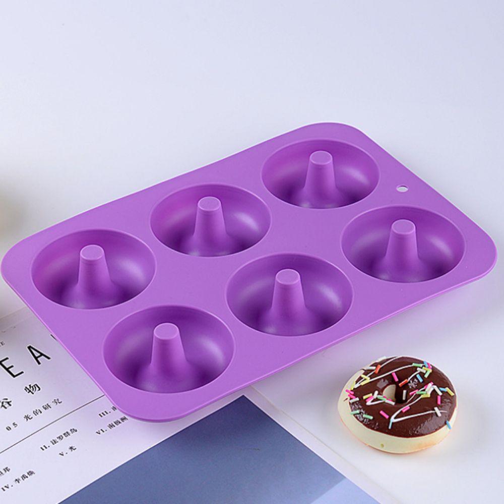 3PCS Soft Doughnut Mold Silicone Bread Mold Household Dessert Mold  Bakery
