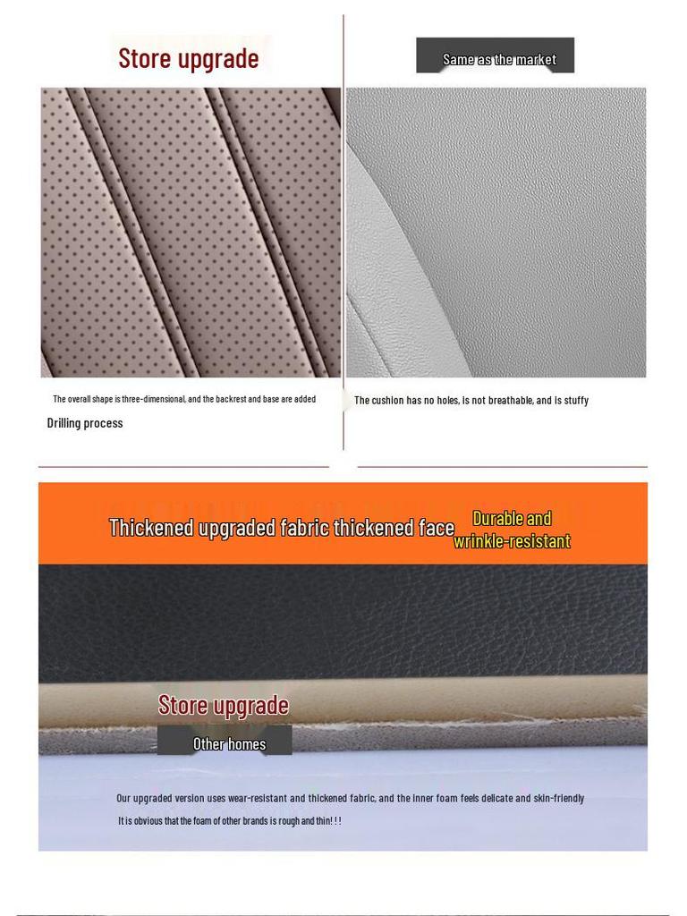 Universal Full Leather Car Seat Cushion for Buick Regal - New Model for All Seasons