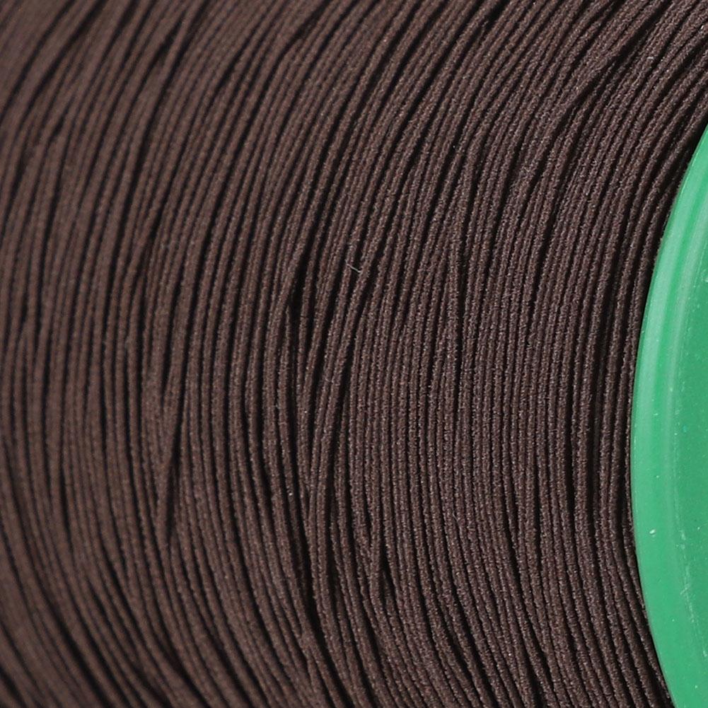 2 Roll Elastic Cord Beading Thread Bracelet Necklace Bead Making Black 1mm 350meter/roll