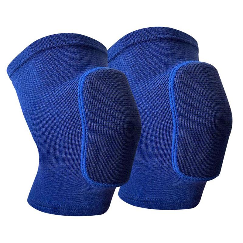 

1 пара спортивных наколенников, дышащие нейлоновые эластичные наколенники, бандаж для бега, фитнеса, пешего туризма, велоспорта, танцев, наколенники L синий