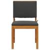 Garden Chair with Cushion 2 Pcs Brown Solid Acacia Wood