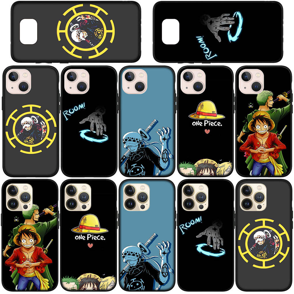 Phone Case for Samsung Galaxy S25 S24 S23 iPhone 16 15 Redmi Note 14 13 12 16E 8 X 11 Pro Max XR OPPO Moto Huawei Luffy One Piece Trafalgar Law Cover