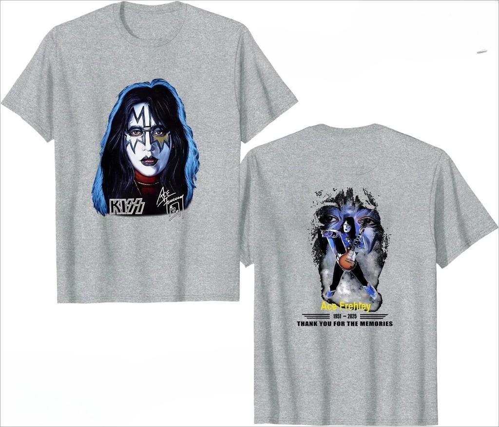 Y2k Top New Ace Frehley Legendary 1951-2025 Memorial Tribute TShirt Multicolors High-end Luxury Is for Both Men and Women Unisex