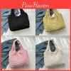 Trendy Korean Style Casual Shoulder Tote Bag For Girls In Black Yellow Pink White