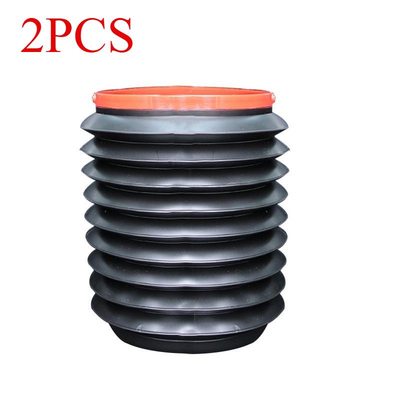 1/2pcs 4L Car Trash Can, Foldable Multifunction Storage Bucket for Auto Outdoor Fishing, Portable Leakproof Trash Bin