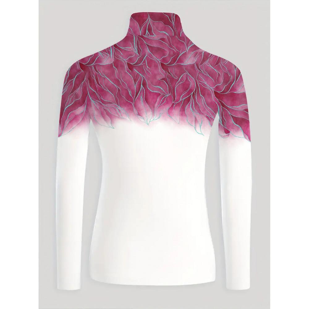 Women's Cheongsam Collar Long-sleeved T-shirt, Suitable for Women, Regular Version, Spring and Autumn Series