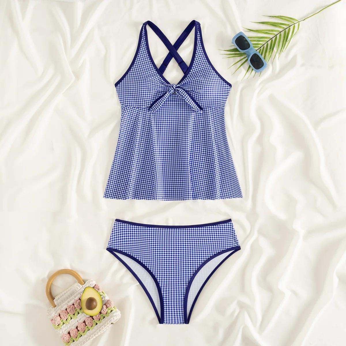 

2026 Two Piece Bikini Set Women Push Up Tummy Control High Waisted Swimsuit Sexy Swimwear Beach S