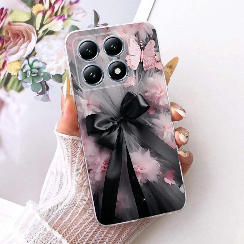 Transparent Casing For Xiaomi 14T Pro Case Cute Cat Luxury Fashion Butterfly Funny Cool Painted Cover 2407FPN8EG