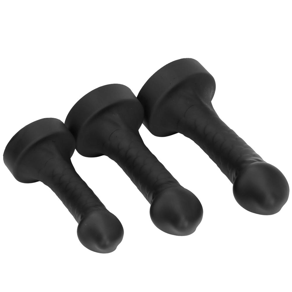 Silikonové dildo Oversized anální kolík masturbátor Fisting Big Dick Realistický popruh na penis na penisu BDSM