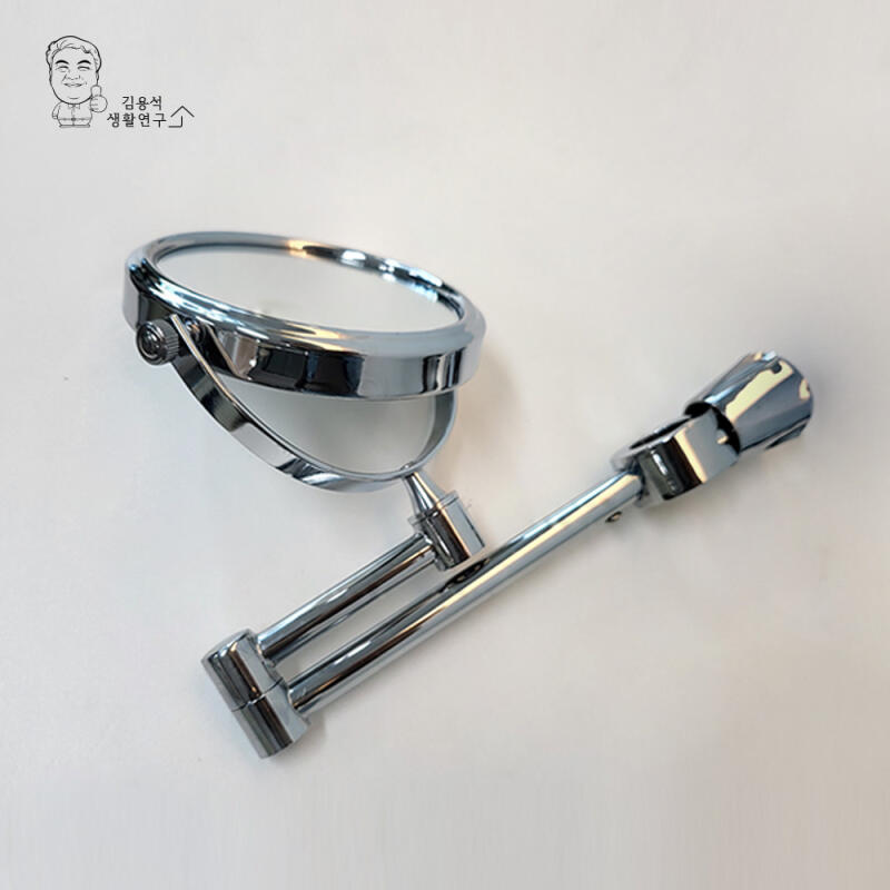 Shower bar mirror shaving mirror bathroom toilet non-perforated shaving mirror