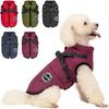 Cappotto per cani con imbracatura invernale per gatti, impermeabile, con cerniera, giacca per cani con imbracatura riflettente per cani di piccola, media e grande taglia