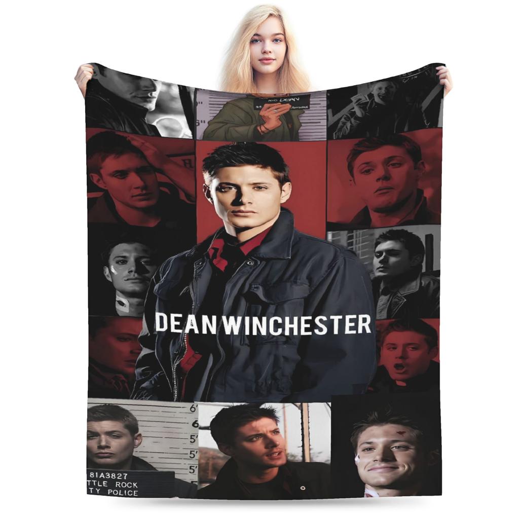 Jensen Ackles Blanket  Super Warm Fashion Plush Throw Blanket For Boy Girl Outdoor Flannel Bedspread Bed Cover
