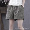 Women's Summer New Cotton Linen Shorts Loose High Waist Korean Style Casual Wide Leg Pants for Women