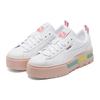 Puma Mayze Pop Women White Lotus Pink Low Top Sneakers 381889-01