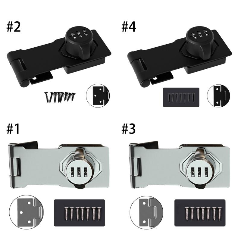 3-Digit Combination Locks Zinc Alloy Password Drawer Locks Mechanical Dial Cabinet Security Cam Lock Easy To Install