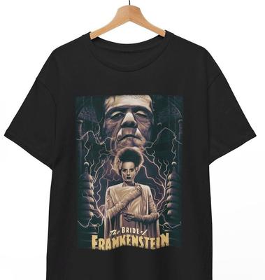The Bride of Frankenstein T Shirt, FRANKENSTEIN Horror Monster Movie Unisex Tee Unisex T-Shirt