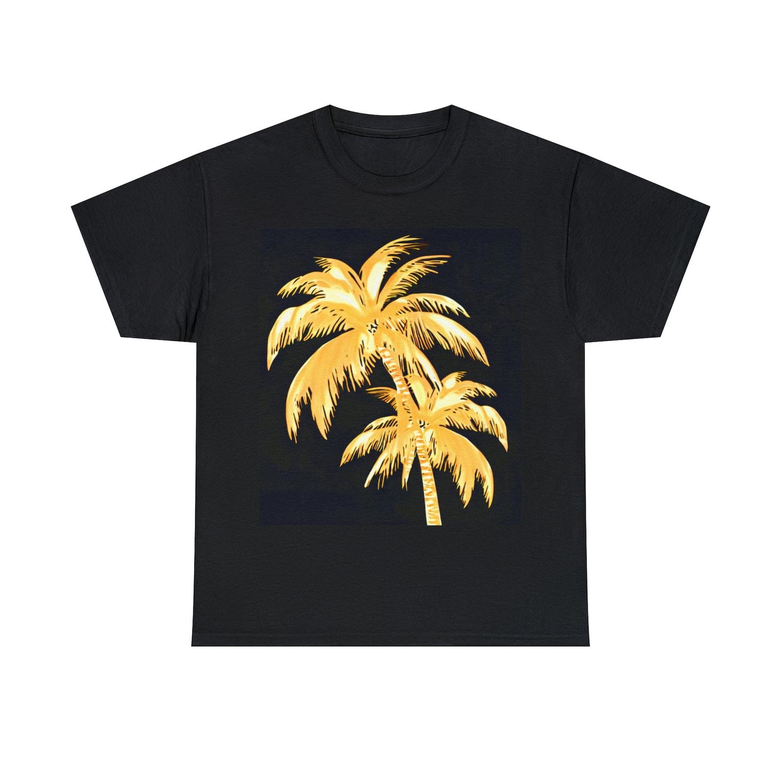 Gold Palm Tree Tee 140