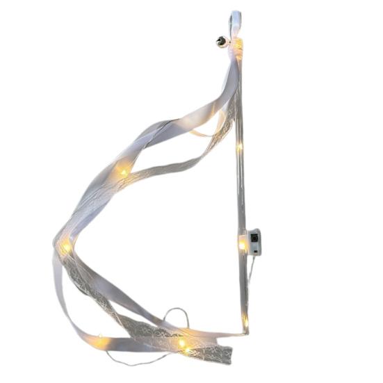 

Yousheng 1/10 шт. светящиеся палочки для свадьбы светодиодные свадебные палочки серпантин с колокольчиком фея лента палочка для свадьбы новогодние вечеринки концерты дни рождения 1pc белый