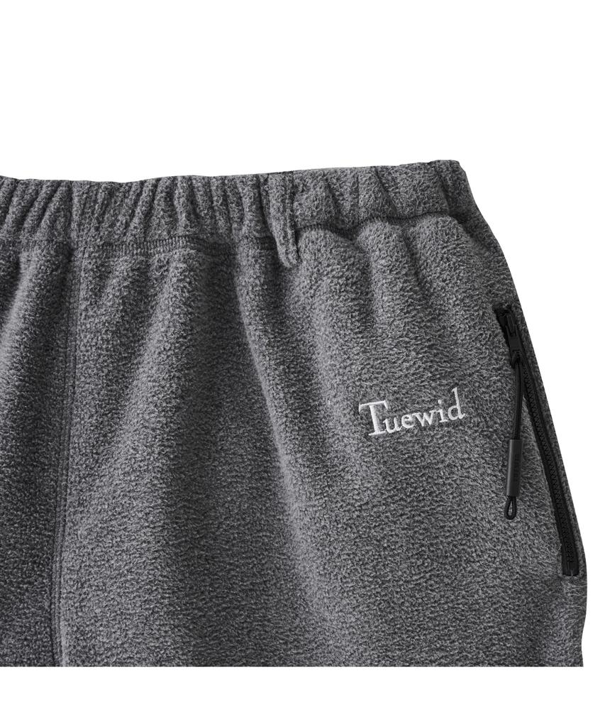 TUEWID Two Way Fleece Set Up Pants In Heather Gray