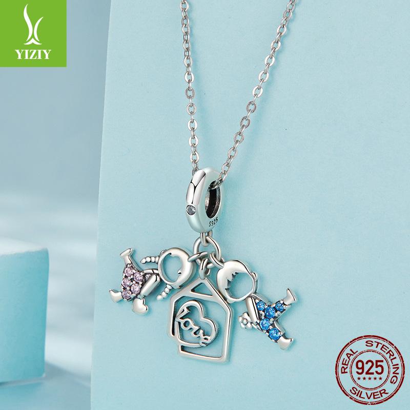 S925 Sterling Silver Boys And Girls Pendant Accessories, Cross-Border Diy Beaded Jewelry Accessories