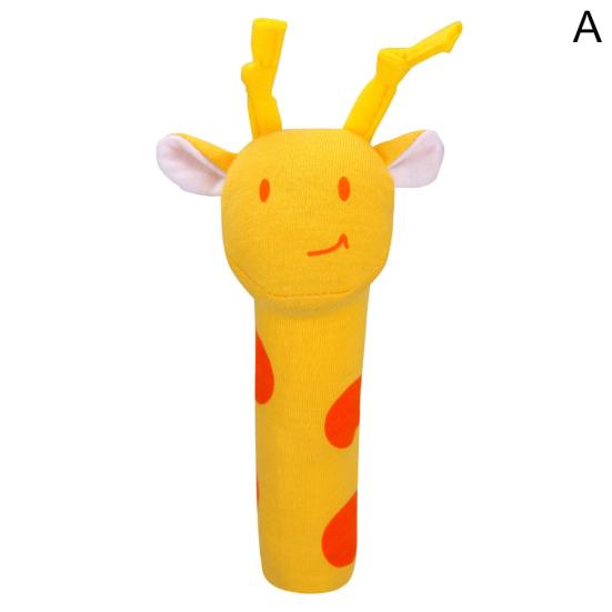 Baby Niedlichen Cartoon Form Weiche Hand Rassel mit Sound Greif Spielzeug Wiege Ornament