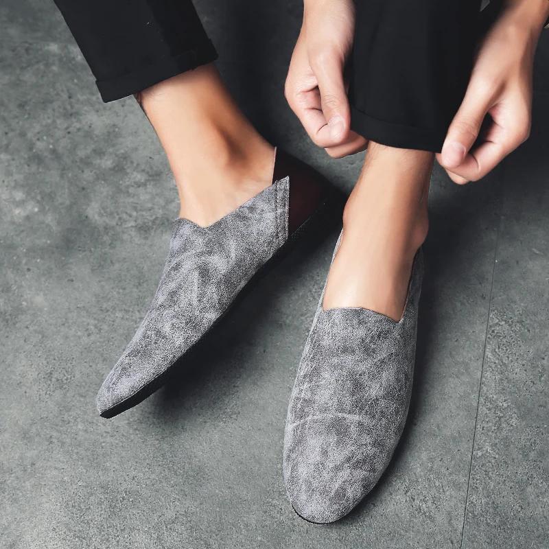 Модная мужская обувь повседневная люксовая марка 2024 мода итальянские мужские мокасины — фото 5