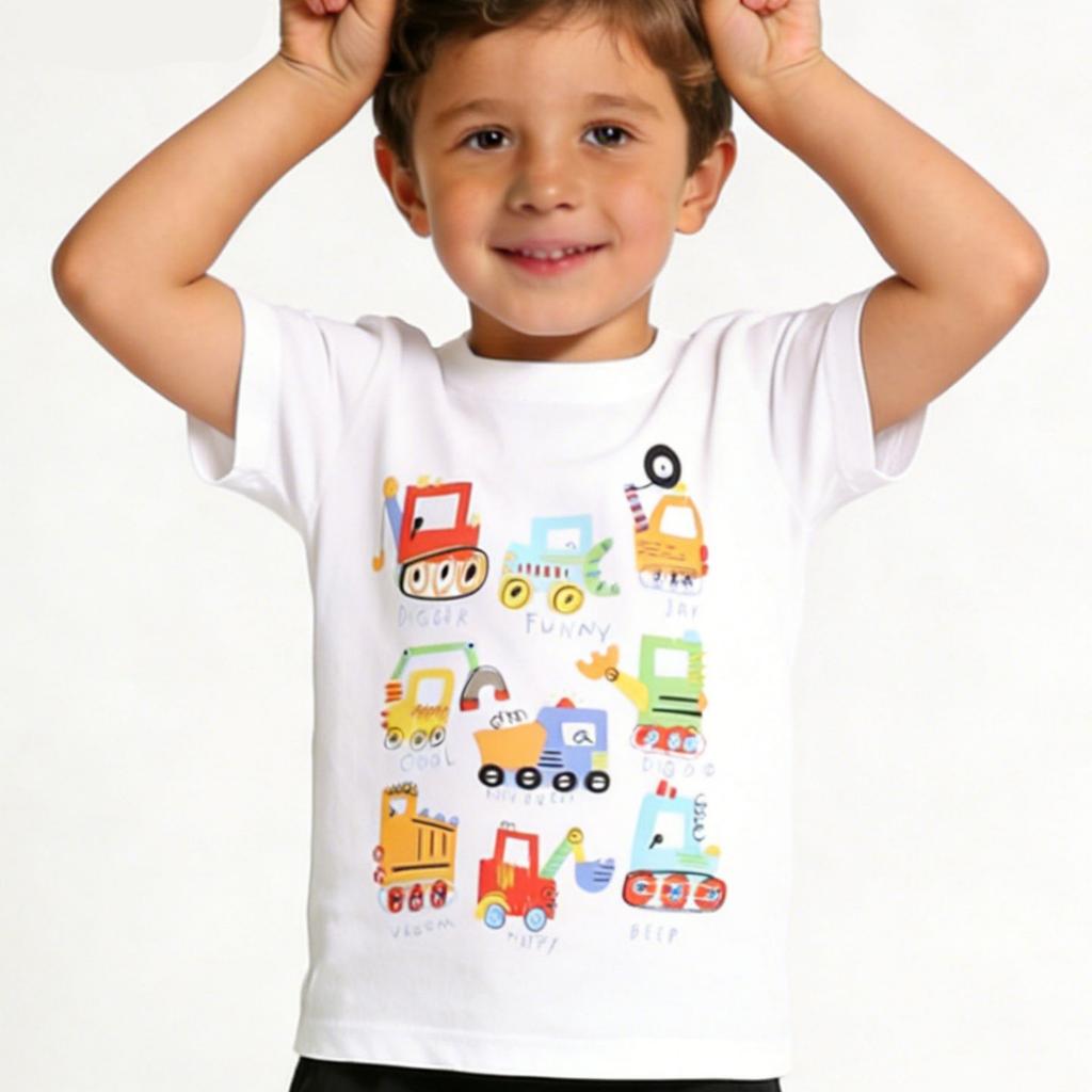 Boys' Summer T-Shirt and Shorts Set Trendy Casual Wear for Kids