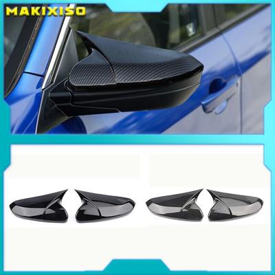 Hornform ABS Carbon Fiber Style Rückansicht Seitenspiegelabdeckung Rückspiegelkappen für Honda für Civic 10. 2016 2017 2018