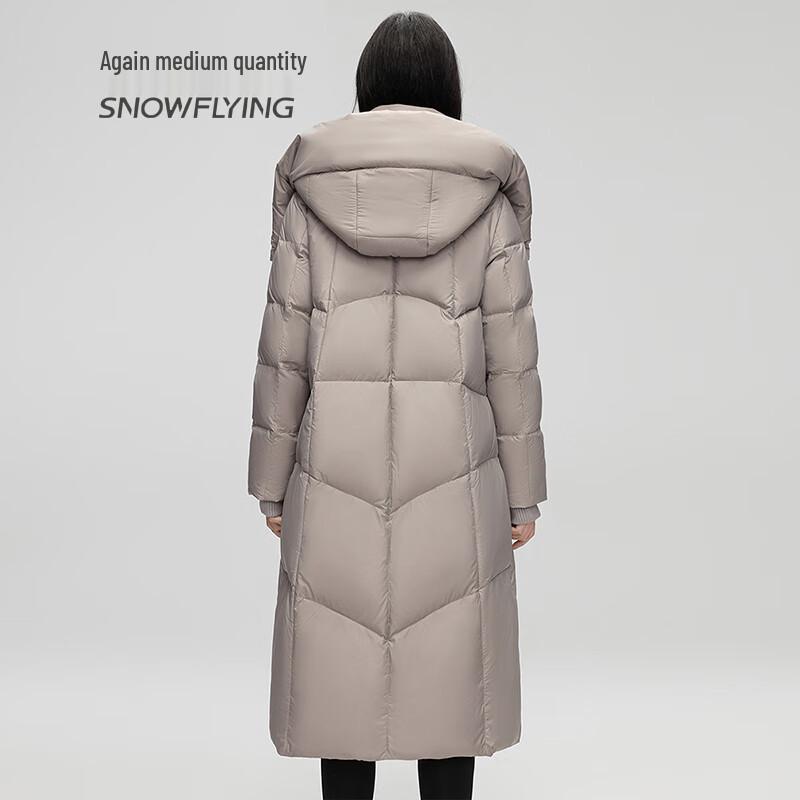 SNOWFLYING Women's Long Thickened Duck Down Jacket