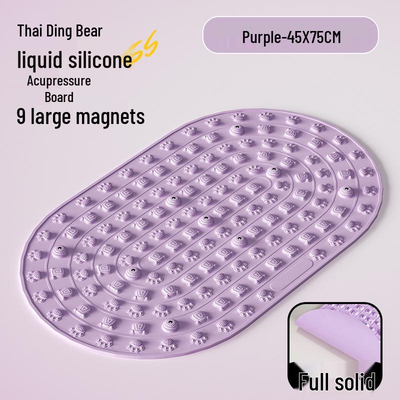 In-stock Liquid Silicone Acupressure Foot Massage Mat – Ultra-Slow Running, Indoor Toe Pressure Board for Meridian Unblocking.