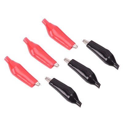 10Pcs Small Insulation Boot Metal Alligator Clip Electric Test Crocodile Clip