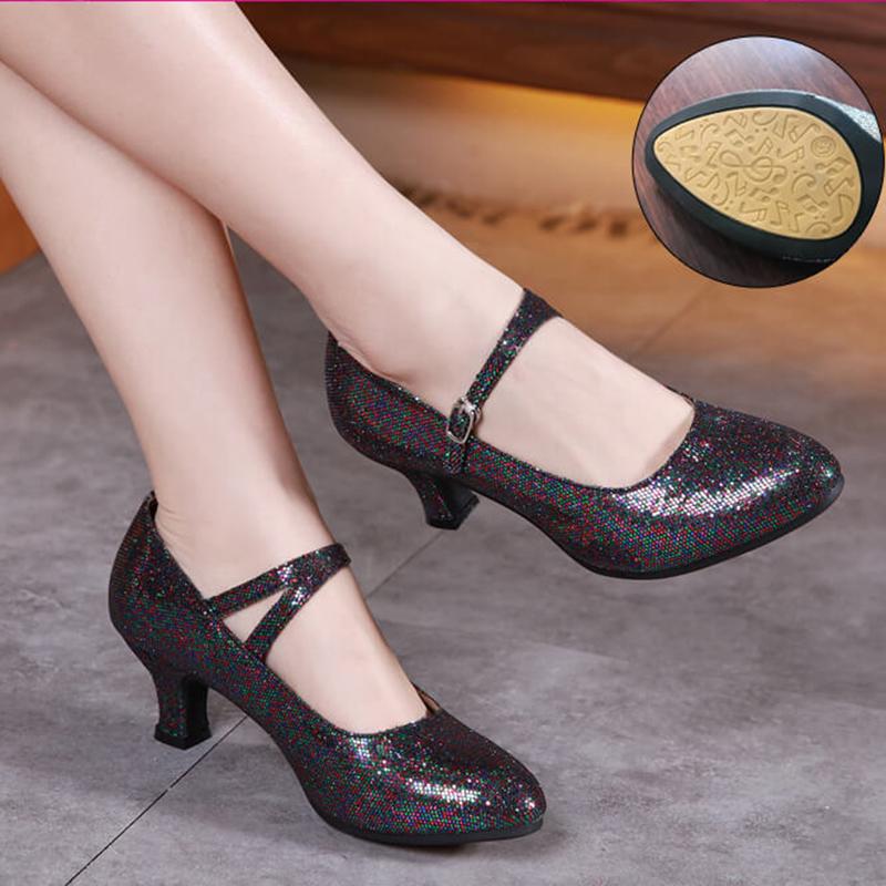Hot Selling Modern Dance Shoes for Women Women's Salsa Ballroom Tango Latin Shoes for Girls Ladies High Heel and Soft Sole Shoe