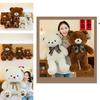 Adorably Charming Bowknot Teddy Bear Plush Toy Cartoon Stuffed Doll For Kids