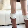 Y2K Lolita Leg Warmers Cotton Wool Foot Cover Cute Stacked Socks  Women