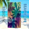 Tropical Palm Leaves Pattern Beach Towel, High Water Absorption Quick Drying Soft and Lightweight, Perfect for Yoga Swimming