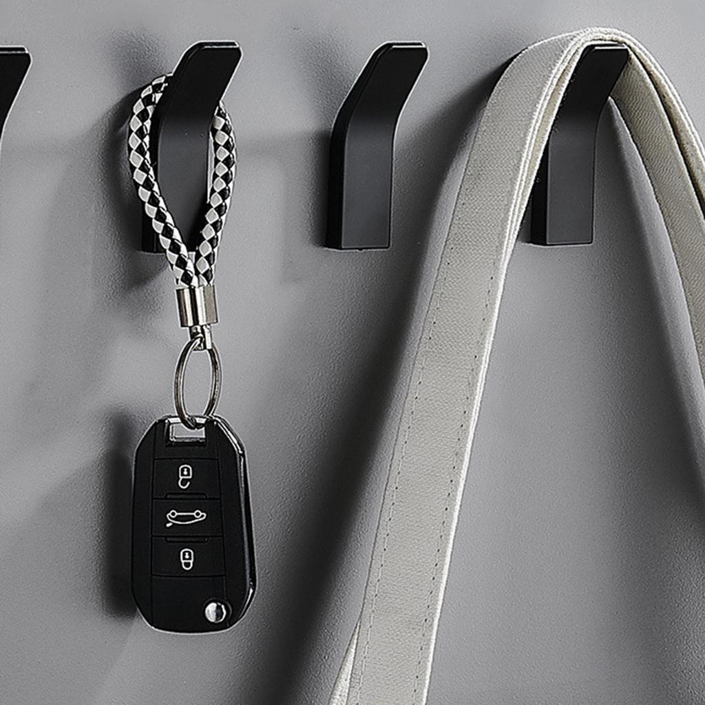 5 High Strength Aluminum Self Wall Hooks Hanger Holder for Clothes, Bag, Towel, Hook, Organizer