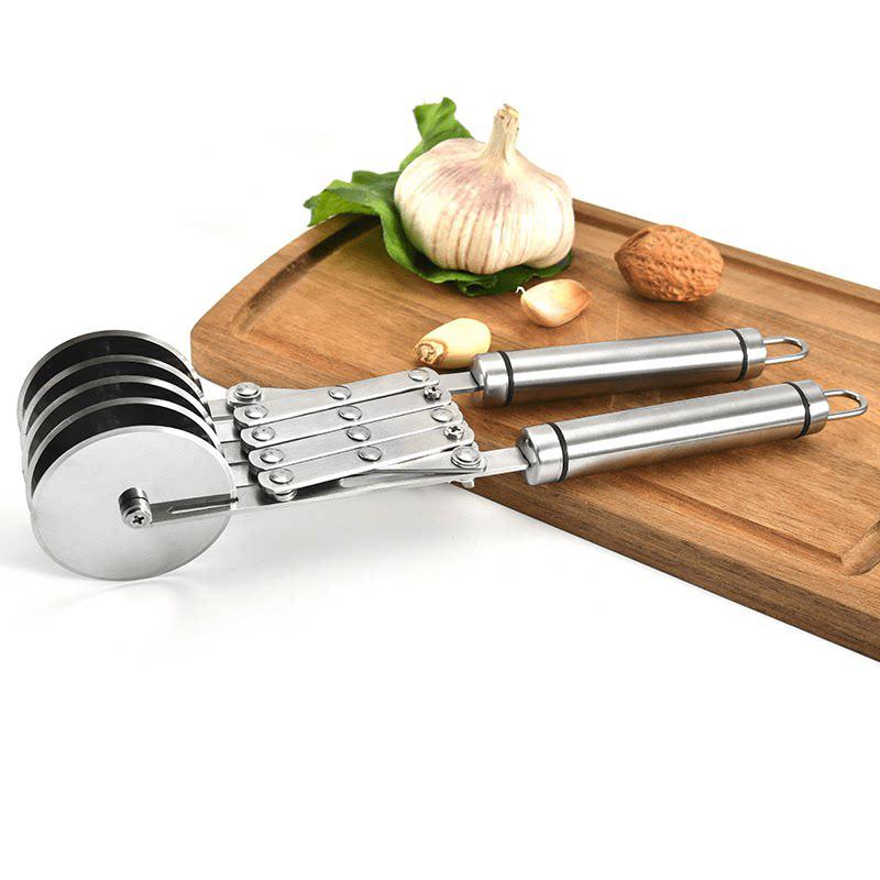3/5/7 Wheel Cutter Dough Divider Knife Flexible Stainless Steel Roller Blade Pizza Pastry Peeler Stainless Steel Baking Pan Tool