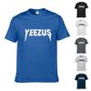 Classic Men Yeezus Letter Short Sleeve T-shirt With Premium Cotton Blend Fabric