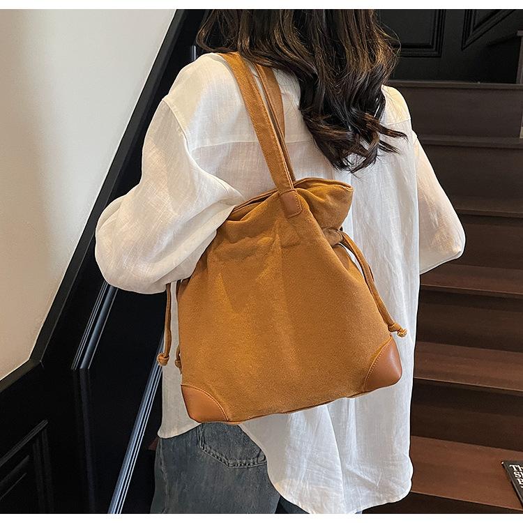 Versatile New Women's Shoulder Bag Cute College Student Lazy Style Class Large Capacity Messenger Tote Women's Bag