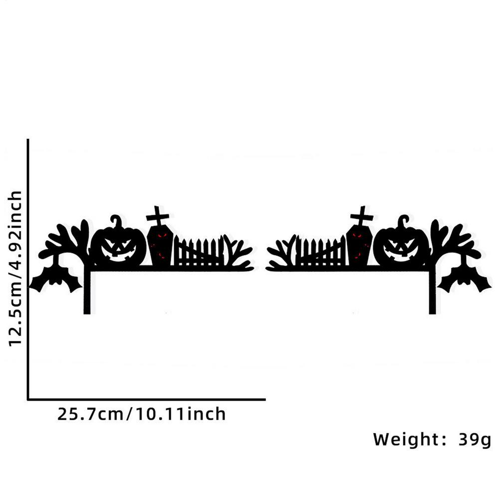 

Halloween Door Frame Decoration Pumpkin Cemetery Witch Castle Wooden Ornament Spider Web Doors And Windows Corner Decor