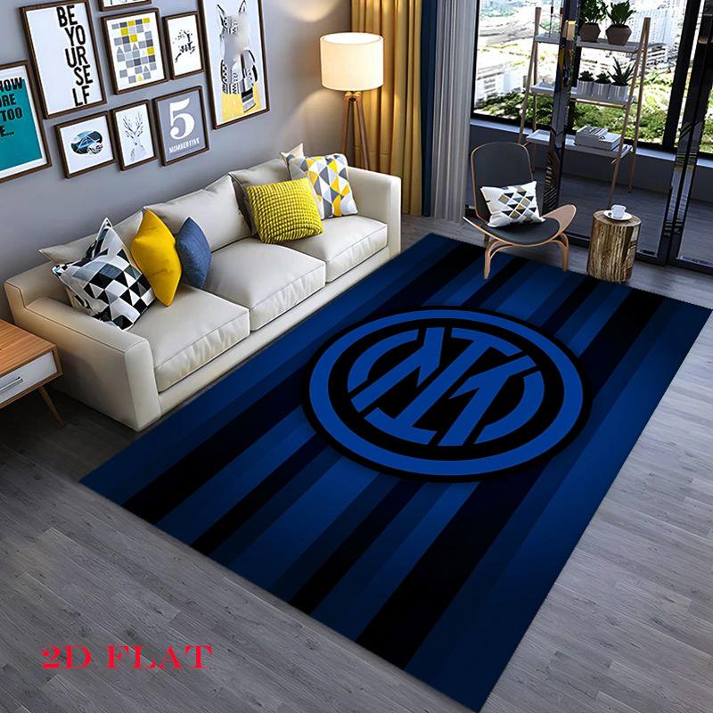 Inter Milan Football Club Logo Carpet Home Decor Printing Fashion Dormitory Decoration Room