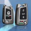 Pentru VOLKSWAGEN Aliaj de Zinc Gel de Siliciu Carcasă Cheie Flip Auto Acoperire Completă Carcasă Fob Pentru VW Volkswagen Golf 7 MK7 Tiguan MK2 Lanț Cheie Auto