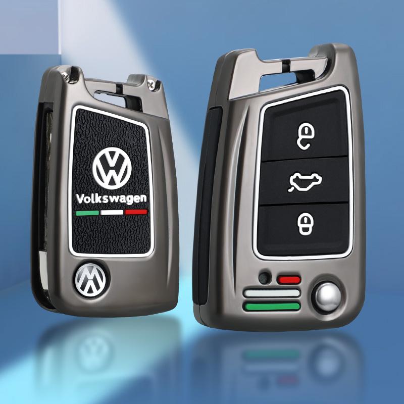 Pentru VOLKSWAGEN Aliaj de Zinc Gel de Siliciu Carcasă Cheie Flip Auto Acoperire Completă Carcasă Fob Pentru VW Volkswagen Golf 7 MK7 Tiguan MK2 Lanț Cheie Auto