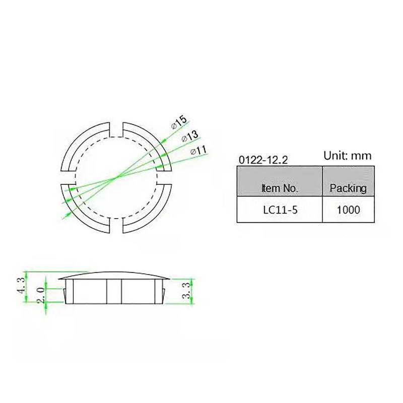 10Pcs LC11-5 LED Light Guide Cap 11mm Perfect Addition to Any LED Lighting Setup